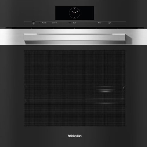 Miele - DGC 7860 AM 24" Pureline CombiSteam Oven with Mtouch Controls + Motion React - Clean Touch Steel-Front_Standard 