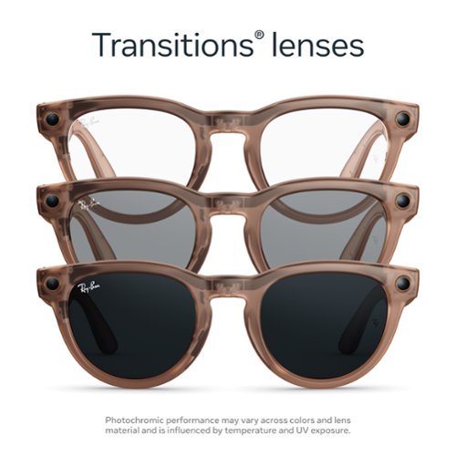 Ray-Ban Meta Headliner (Gen 2) glasses with Meta AI, Audio, Photo, Video Compatibility - Transitions Grey Lenses - Matte Transparent Peach WHERE TO BUY