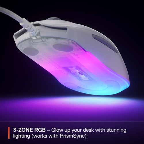 SteelSeries Rival 3 Gen 2 Wired Optical Gaming Mouse with 3-Zone RGB - Wired - White HOW TO BUY