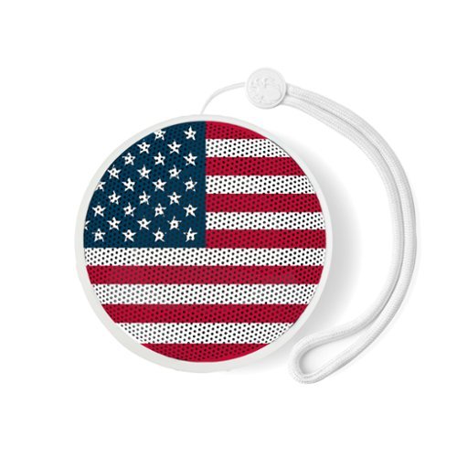Speaqua - Cruiser H2.0 Portable Waterproof Compact Bluetooth Speaker with Bottle Opener - USA Flag-Front_Standard 