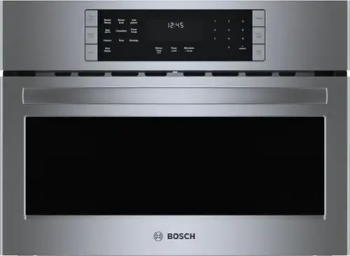 Panel Lock  
Sensor Reheat  
Speed Chef  
Popcorn  
More Modes  
Clock  

Sensor Cook  
Auto Defrost  
Convection  
Frozen Foods  
Pizza  
Beverage  

Kitchen Timer  
Power Level  
Microwave +30 sec  

Settings  
Start/Enter  
Amount  
Clear/Off  

12:45