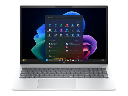 HP - EliteBook Laptop Computer 16" WUXGA AMD Ryzen AI 7 64 GB memory;1 TB SSD - Glacier silver-Front_Standard 