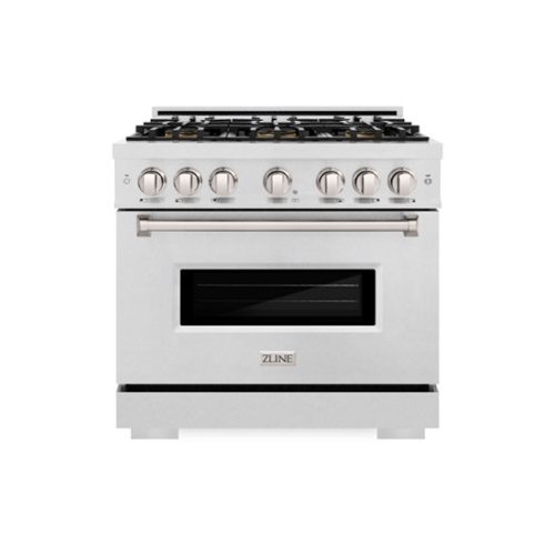 ZLINE - 36 in. 5.2 cu. ft. Classic Freestanding Gas Range with 6 DuoPro Burners and Convection Oven in Satin Stainless Steel - Satin Stainless Steel