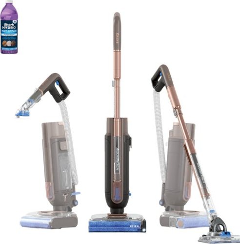 Shark - AquaReach PRO Cordless Hard Floor Vacuum & Mop System with a Wand, Self-Sanitizing Dock - Brown
