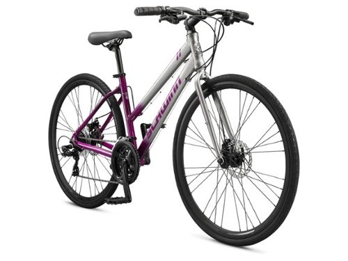Schwinn - 28" L CIRCUIT WOMEN BIKE 21 SPEED GREY/PURPLE S8123TG - GRAY-PURPLE - Gray Purple-Front_Standard 