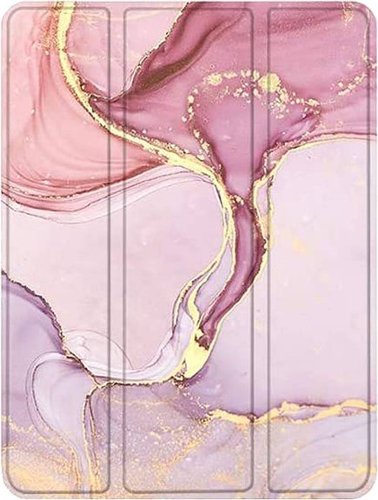 SaharaCase - Folio Case for Apple iPad 10.2 (8th Generation 2020) and (9th Generation 2021) - Pink Marble-Front_Standard