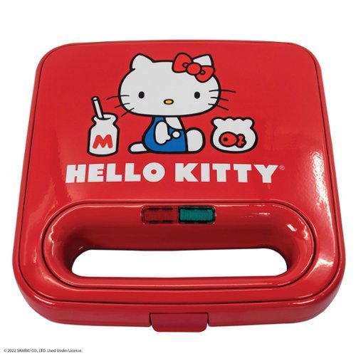 Uncanny Brands - Hello Kitty Sandwich Maker a Hello Kitty Kitchen Appliance - Red-Front_Standard 
