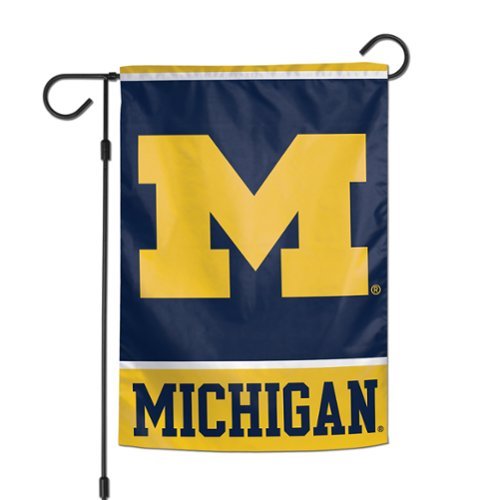 WinCraft - Michigan Wolverines 12" x 18" Double-Sided Garden Flag - Multicolor-Front_Standard 