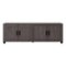 CorLiving - Virlomi Collection TV Stand with Enclosed Cabinets for Most TVs up to 85" - Brown-Front_Standard