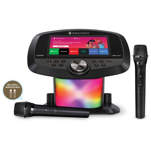 Singing Machine - WiFi Karaoke Hub - Black-Front_Standard 