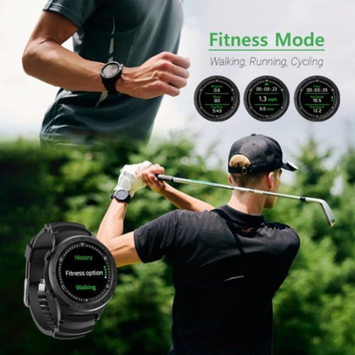 VoiceCaddie A3 Hybrid Golf GPS Watch With Slope - Black - (2024) GLOBAL SHIPPING