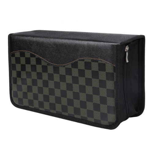 Stock Preferred - 128 Disc CD/DVD Storage Bag - Black-Front_Standard 