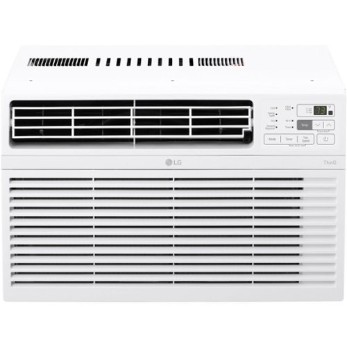 LG - 10,000 BTU Smart Window Air Conditioner - White-Front_Standard 