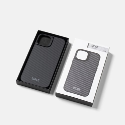 The Ridge Wallet - Everyday Phone Case - iPhone 15 - Carbon - Black