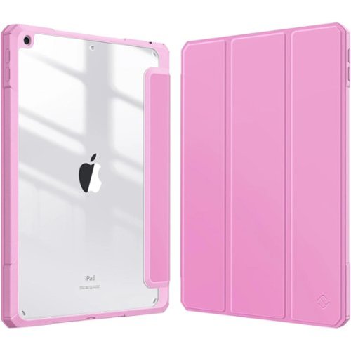 Kitcheniva - Lightweight Shockproof Case For iPad 9th 8th 7th 10.2 Inch Clear Back - Lilac Pink-Front_Standard 