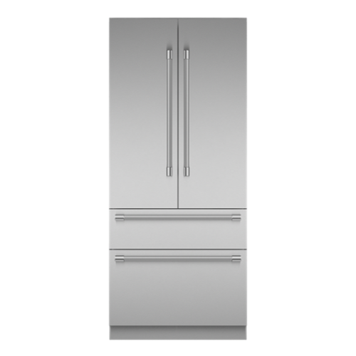 Thermador - Freedom Collection 36 in Wide 18.8 Cu. Ft. Smart Built-in French Door Bottom Freezer Refrigerator - Stainless Steel