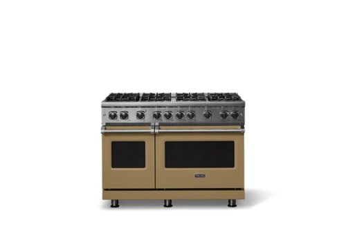 Viking - 6.1 Cu. Ft. Professional 5 Series Freestanding Double Oven Gas Convection 8 Burner Range - Golden Hour-Front_Standard 