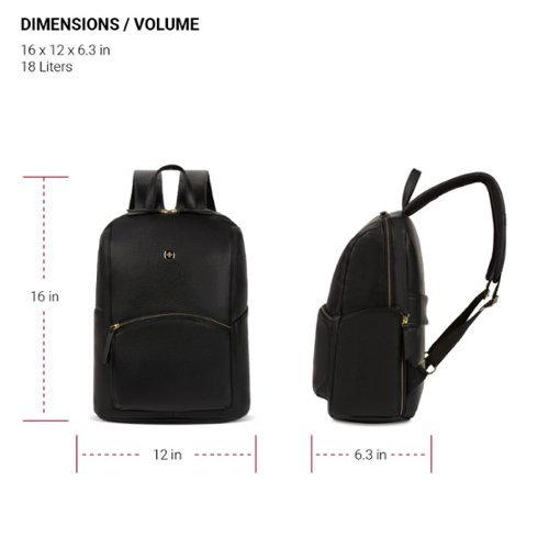 SwissGear Ladies Laptop Backpack - Black BUY IN SAUDI ARABIA