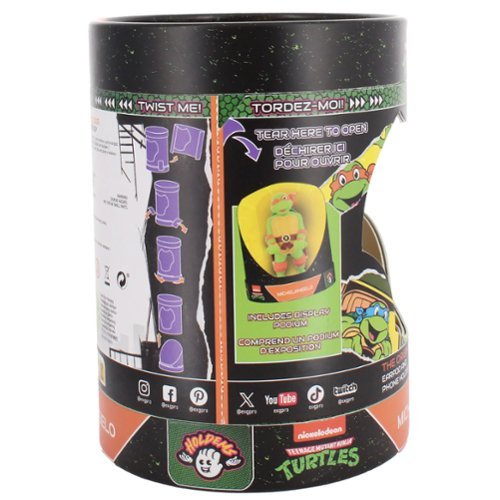 Cable Guys by Exquisite Gaming Cable Guys: TMNT - Michaelangelo Earbud & Phone Holder WORLDWIDE DELIVERY