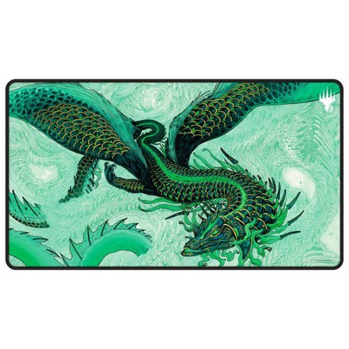 Ultra PRO - Tarkir Dragonstorm Teval, Arbiter of Virtue Black Stitched Playmat for Magic: The Gathering-Front_Standard 