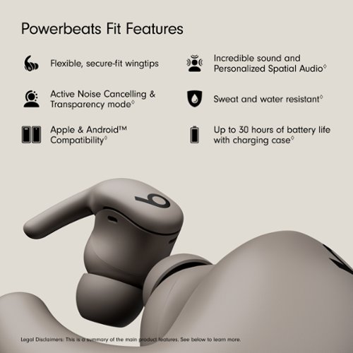 Beats Powerbeats Fit True Wireless Active Noise Canceling Earbuds