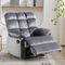 Bestier - Home Classic Manual Recliner with Soft Fabric Reclining Chair Sofa for Living Room Bedoom - Gray-Front_Standard