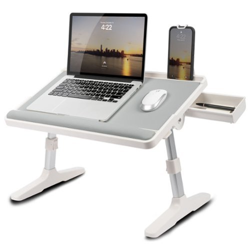 LapGear - Adjustable LapTop Bed Desk (Fits up to 15" Laptop) - Gray
