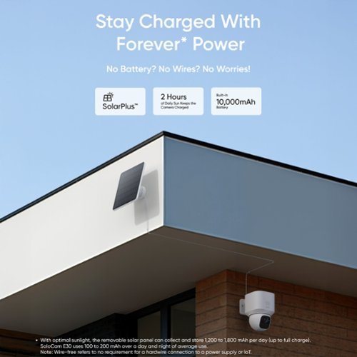 eufy SoloCam E30, Solar Powered 2K Outdoor Security Camera, Wire-Free, 360° Pan, No Monthly Fee - White GLOBAL SHIPPING