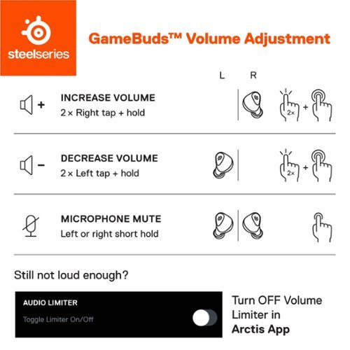 SteelSeries Arctis GameBuds True Wireless Noise Cancelling Gaming Earbuds for PS5, PS4, PC, Switch - White BUY IN SAUDI ARABIA