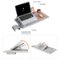 Newtral - LAPD Detachable Laptop Table with Adjustable Stand, Mouse Holder, and Cup Holder for Ergonomic Office Chair - Gray-Front_Standard