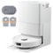 Roborock - Qrevo Series Robot Vacuum & Mop with Multifunctional Dock, 10,000Pa Suction, Anti-Tangle Brush, Self-Emptying - White-Front_Standard