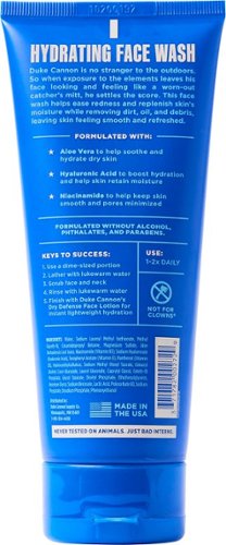 Duke Cannon Face Wash - Hydrating Dry Defense WORLDWIDE DELIVERY