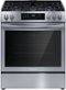 Frigidaire - 5.1 Cu. Ft. Freestanding Gas Range with Self-cleaning and Convection Bake - Stainless Steel-Front_Standard 