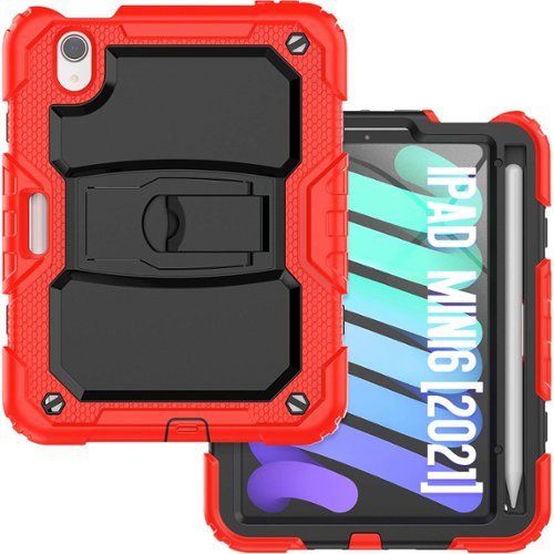 SaharaCase Defence Series Case for Apple iPad mini (A17 Pro) and Apple iPad mini (6th Generation 2021) - Red GLOBAL SHIPPING
