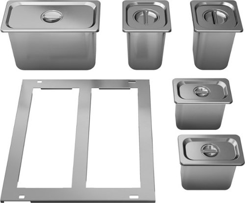 Drawer Pan Kit for Zephyr Refrigerator Drawers - Stainless Steel-Front_Standard 