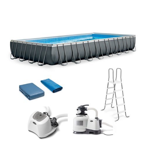 Intex - Rectangular Frame Pool Set - Blue-Front_Standard 