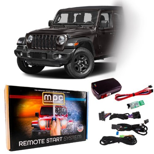 MPC - Remote Start Kit For Jeep Wrangler 2018-2025 | Plug and Play | Lock 3X to Start - Black-Front_Standard 
