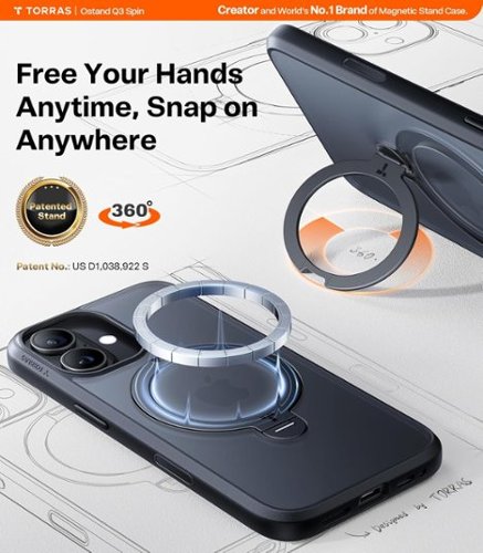 TORRAS Ostand Q3 Spin Case for iPhone 17 Obsidian Black - Best Buy