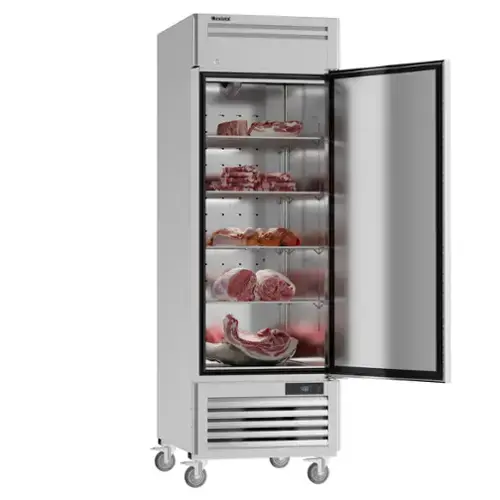 Front. Coolski - Coolski 27" Commercial Freezer, 19.32 Cu. Ft. 1 Door Reach-in Upright Freezer - Stainless steel.