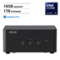 ASUS - NUC Mini Desktop (Ultra 5-135H, 16GB, 1TB SSD, Intel Arc, No OS, Win 11 Pro ) - Black-Front_Standard