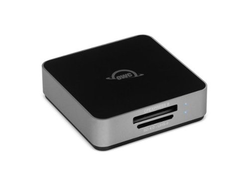 OWC - Atlas Dual CFexpress & SDXC Reader - USB-C Bus Powered, Mac/Windows/iPad/Chrome OS-Front_Standard 