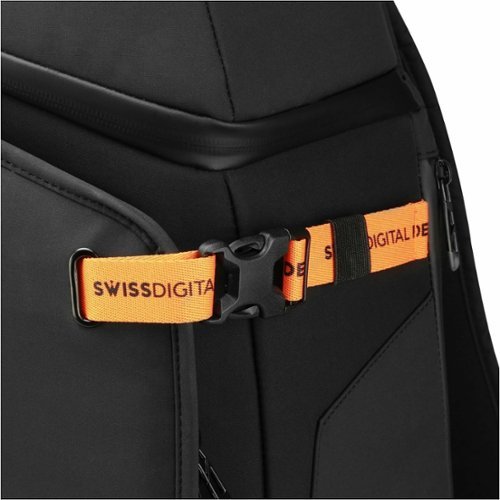 Swissdigital Design SEON L+ TSA-Friendly Backpack With USB Charging Port  RFID Protection and Fits Up to 16″ Laptop - Black BUY IN DUBAI