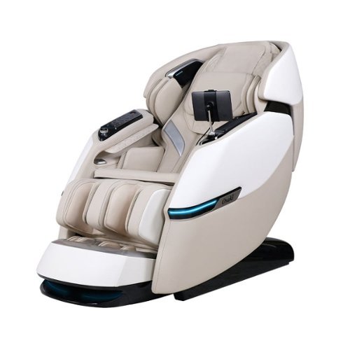 Osaki - Vivo AI Dual Mech™ 4D+2D Zero Gravity Massage Chair with Triple Arm Rollers - Beige-Front_Standard 