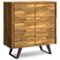 Simpli Home - Lowry Medium Storage Cabinet - Distressed Golden Wheat-Front_Standard