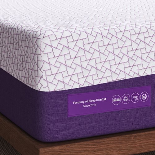 Sersper - 14 in. Medium Firm Memory Foam Queen Size Mattress - White-Front_Standard 
