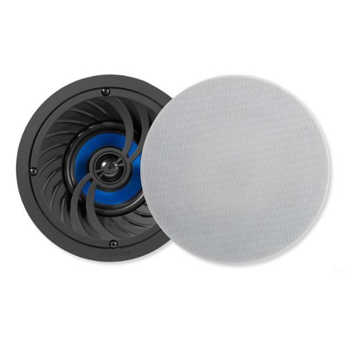 Lithe Audio - 4 In. BT Ceiling Speaker (Pair) - Black-Front_Standard 
