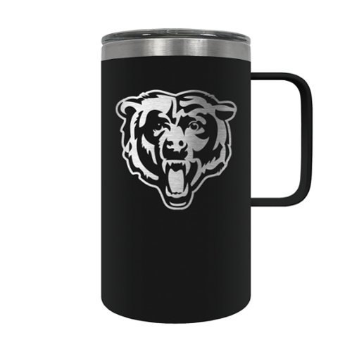 Great American Products - Chicago Bears 18oz. Hustle Travel Mug - Black-Front_Standard 