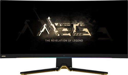MSI - MEG342CQDOLED 34" OLED Curved Ultrawide QHD FreeSync Premium Monitor (DisplayPort, HDMI,USB) - Black-Front_Standard 