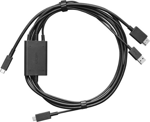 3 in 1 (HDMI) 6ft. Cable for 2023 Wacom One Displays - Black