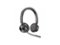 HP - Poly Savi 7300 Wireless Headset - DECT 6.0 - Noise Cancelling Microphone - Black-Front_Standard